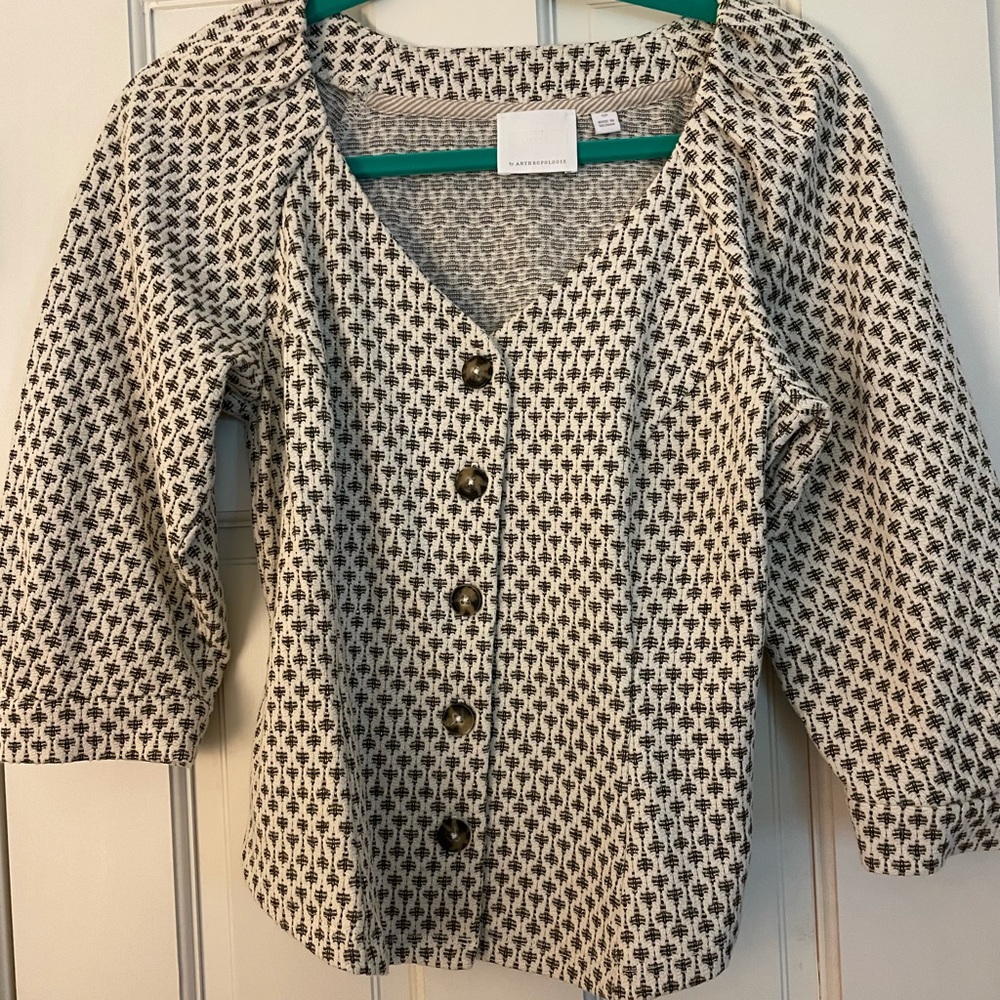 Anthropologie buttondown top